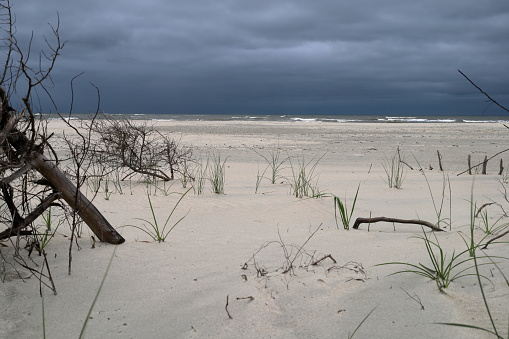 A cloudy morning in Ocean Isle Beach, NC