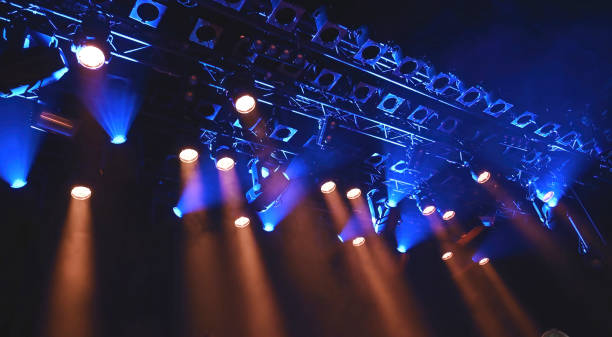 istock ceiling spotlights lights as a stage from above during the concert 1494414746