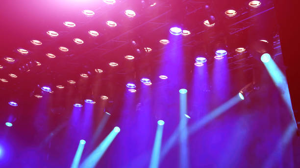 istock musical concert stage light, spotlights working 1494414758