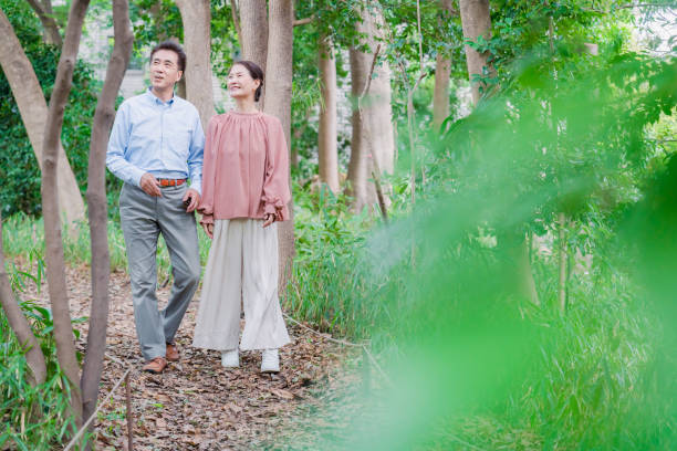 istock A senior couple taking a walk in nature 1494444145