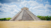 Mayan Temple pyramid Chichen Itza in Yucatan, Mexico