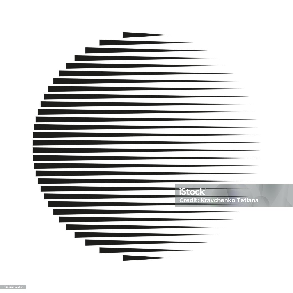 Line Pattern In Circle Vector Stripes Pattern Circle Lines Pattern Circle Abstract Circle Vector ...