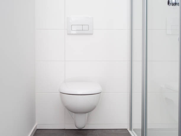 istock Toilet bowl in a modern bathroom. 1494467324