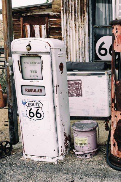 istock Vintage Gas Pump on Route 66. 1494467496