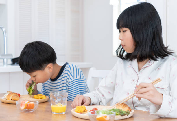 istock children eating breakfast in the dining room 1494480726