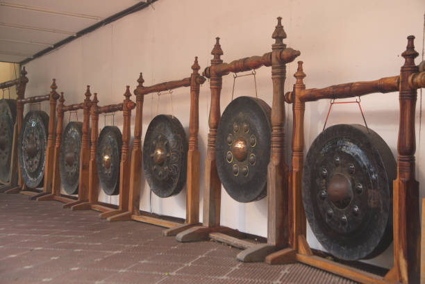 istock A group of gongs that are decorated at Wat Phra Pathom Chedi. 1494483859