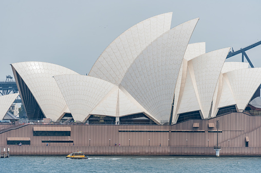 Sydney, Australia - November 5, 2014: Sydney Opera House and Harbour Bridge in background. Australia
