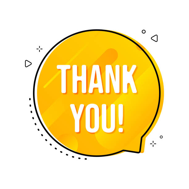 istock Thank You message in speech bubble isolated on background. Gratitude banner design. Ideal for appreciation post, customer service, social media, etc. Vector illustration 1494487005