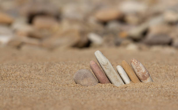 istock Abstract composition of pebbles on the beach, screensaver, background. wallpaper. 1494490700
