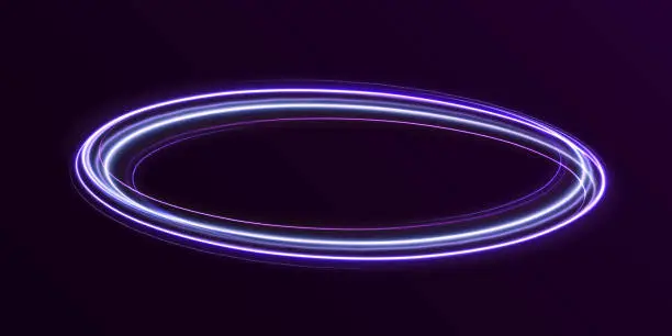 Vector illustration of 3_neon background_blue