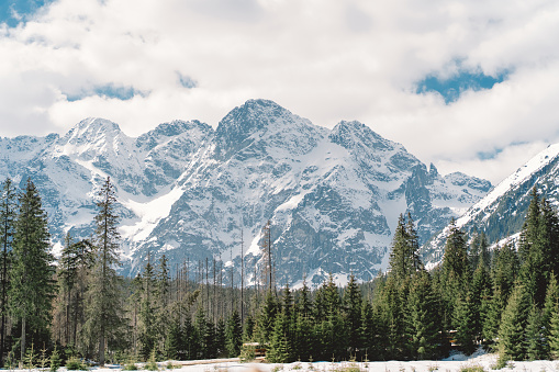 Tatra Mountains. Winter view of High Tatra Mountains. Mountain winter landscape tatry