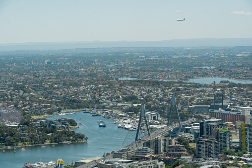 Cityscape of Sydney. Urban Skyline. Harbour and Skyscraper. Australia