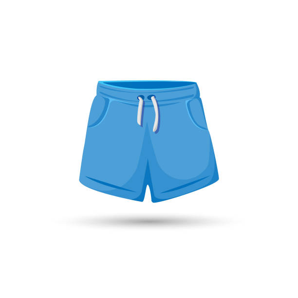 ilustrações, clipart, desenhos animados e ícones de design vetorial de ícone de shorts. - beach shorts