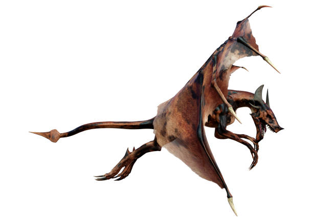 istock 3D Rendering Fairy Tale Dragon on White 1494512960
