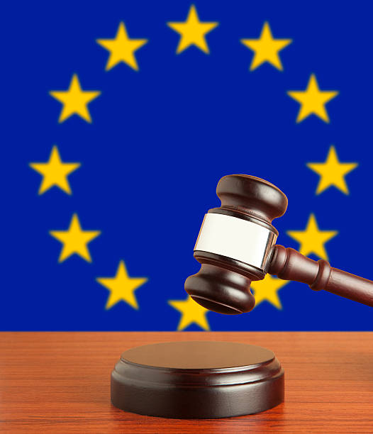istock Gavel  and Flag of Europe 149451302