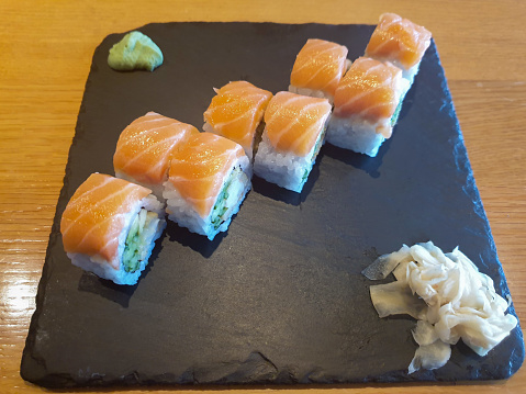 Fresh Salmon Sushi