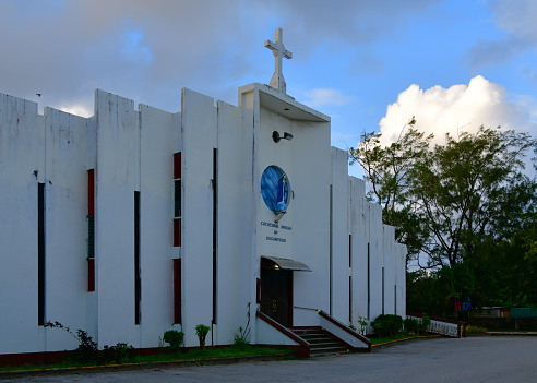 Uliga, Majuro Atoll, Republic of the Marshall Islands: Catholic Cathedral of the Assumption, seat of the Apostolic Prefecture of the Marshall Islands (including Wake island) - services are conducted in Marshallese.