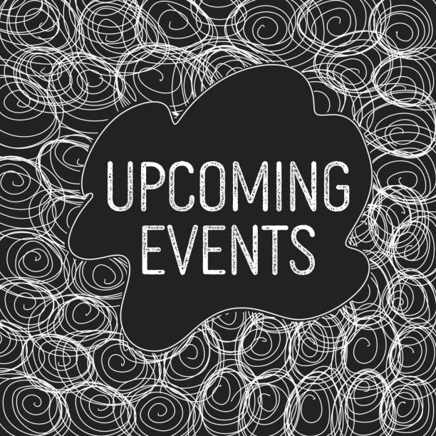 Upcoming Events Lettering 110+ Upcoming Events Drawings Illustrations, Royalty-Free Vector ...