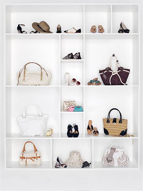 istock Shelves filled with women's accessories 149452316