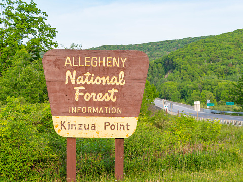 Allegheny national forest information Kinzua point, copy space backgrounds vacation destination