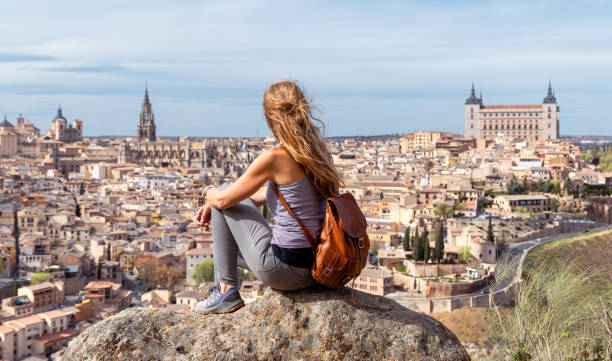 istock Tour tourism in Toledo panoramic city view- Spain 1494526924
