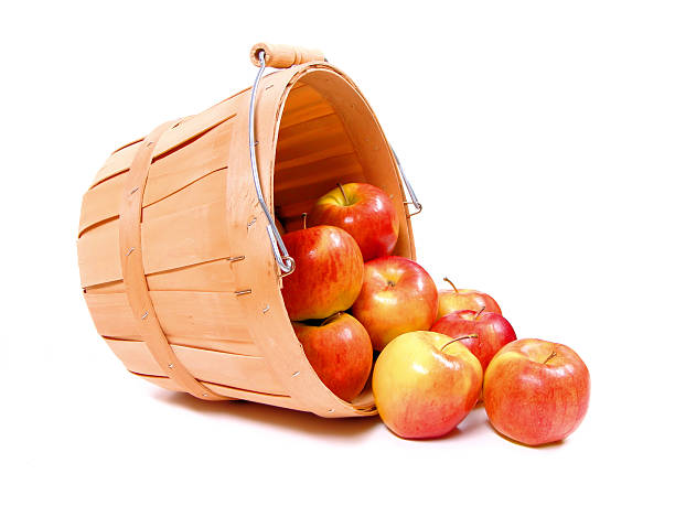 istock Apples in a wooden farmer's basket 149452813