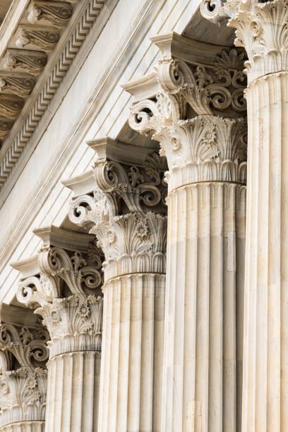 istock Architectural detail of marble Corinthian order columns 1494528628