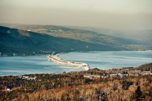 The Englishtown ferry, gateway to the Cape Breton Highlands during winter.