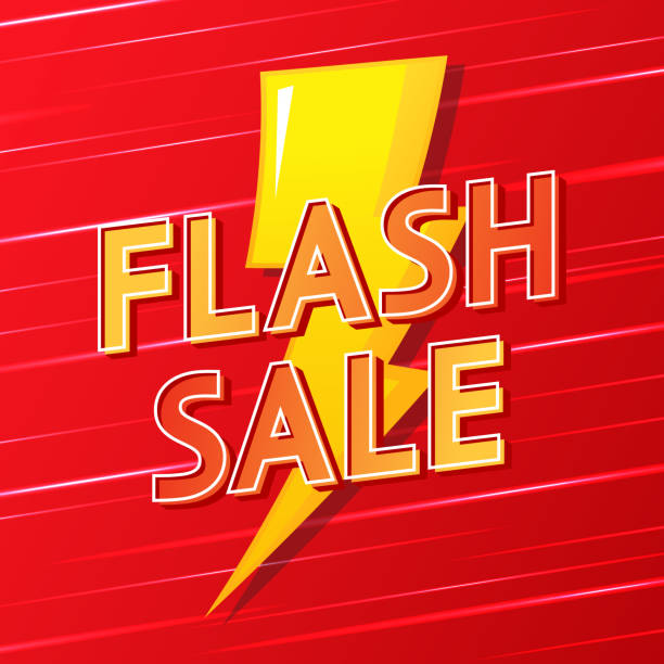 istock Flash Sale Shopping Poster or banner with Flash icon on red background. Flash Sales banner template design for social media and website. Special Offer Flash Sale campaign or promotion. 1494529953