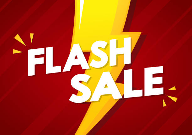 istock Flash Sale Shopping Poster or banner with Flash icon on red background. Flash Sales banner template design for social media and website. Special Offer Flash Sale campaign or promotion. 1494529961