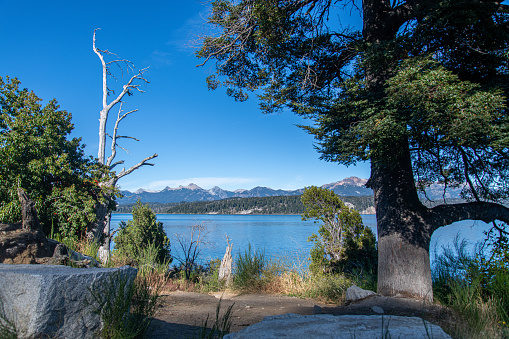 Experience the harmony of nature at Nahuel Huapi, where the azure waters merge seamlessly with the rugged allure of the Andes