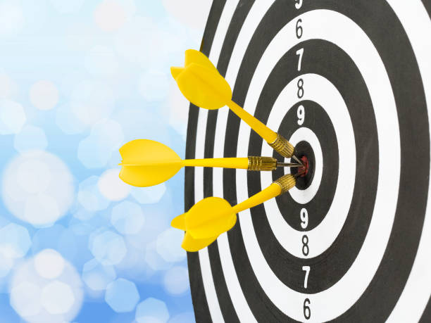 istock Success hitting target, aim goal achievement concept 1494534313