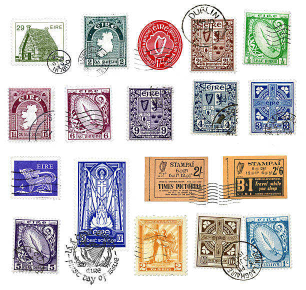 istock Postage stamps and labels from Ireland 149454938