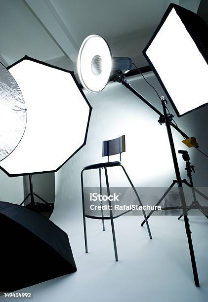 Photo Studio - zdjęcia stockowe i więcej obrazów Bez ludzi - Bez ludzi, Biały, Efekty fotograficzne