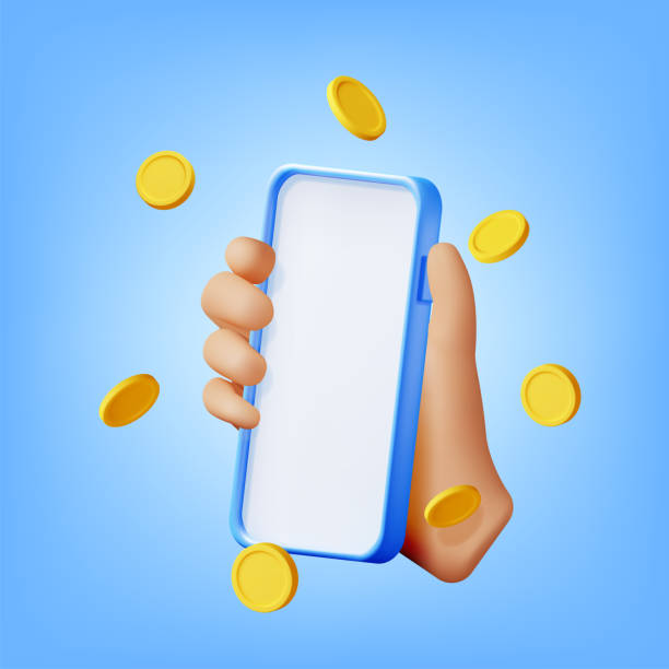 istock 3D Smartphone in Hand and Money in Air 1494550943