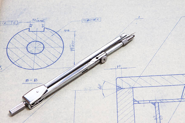 istock Mechanic blueprint detail 149455422