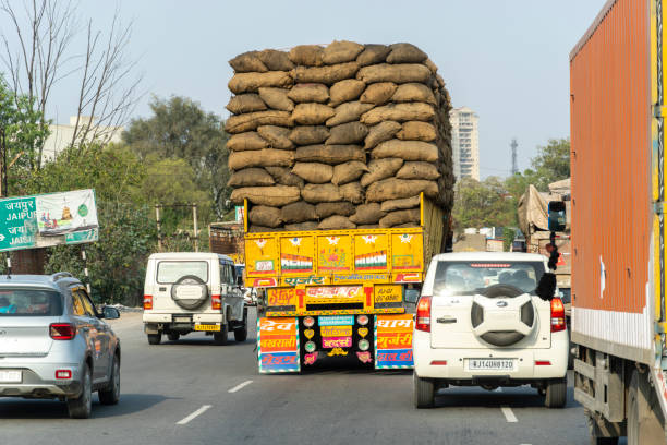 jodhpur rajasthan inde circulation sur l’autoroute - traffic jam photos et images de collection