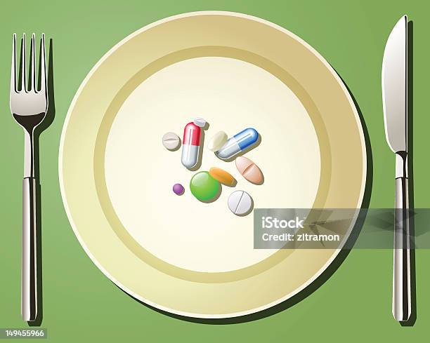 Soin Nutritif Vecteurs libres de droits et plus d'images vectorielles de Aliment - Aliment, Antibiotique, Assiette