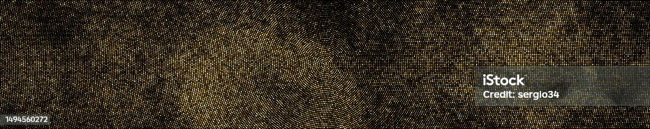 istock Gold Glitter Halftone Dotted Backdrop. 1494560272