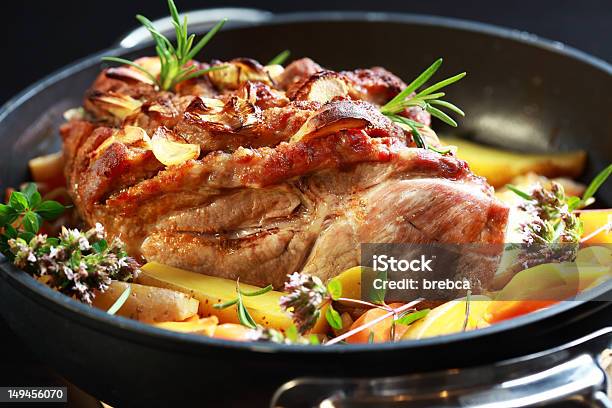 Bbq Meat With Vegetable Stock Photo - Download Image Now - Barbecue - Meal, Cabbage, Carrot