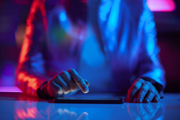 istock Closeup on woman with smartphone 1494564377