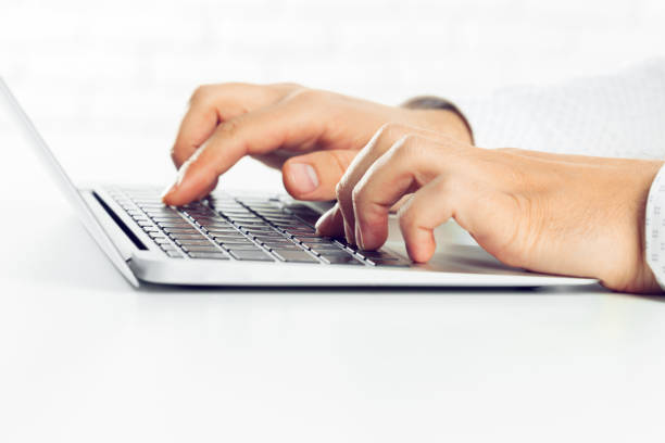 istock Businessman working on laptop. On the table 1494567733