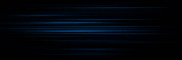 istock Glowing stripes. Beautiful flashes of light on a dark background. 1494568887
