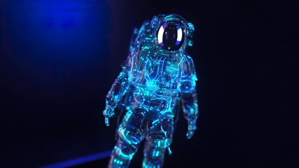 Exploring the Boundless Cosmos: A Visionary Astronaut in a Cutting-Edge Space Suit Embarking on a Celestial Odyssey. Highest Quality Render.