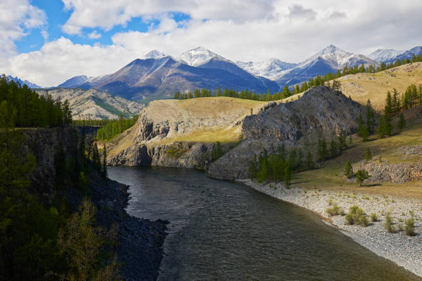 istock The river runs among the mountains in summer top view 1494572984