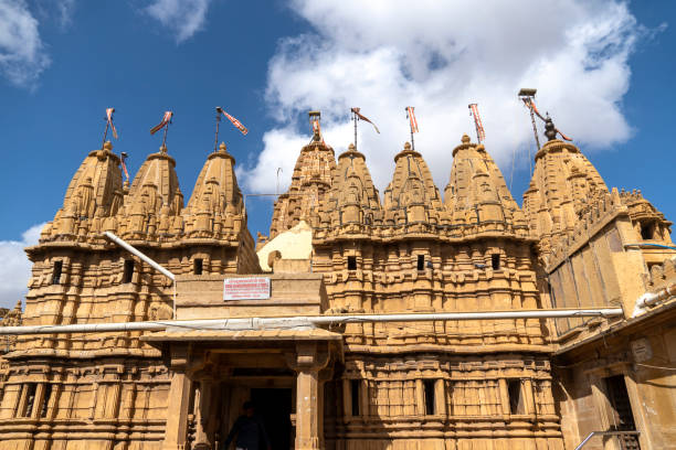 istock Decorative facade of Jain temple, Jaisalmer, India 1494573919