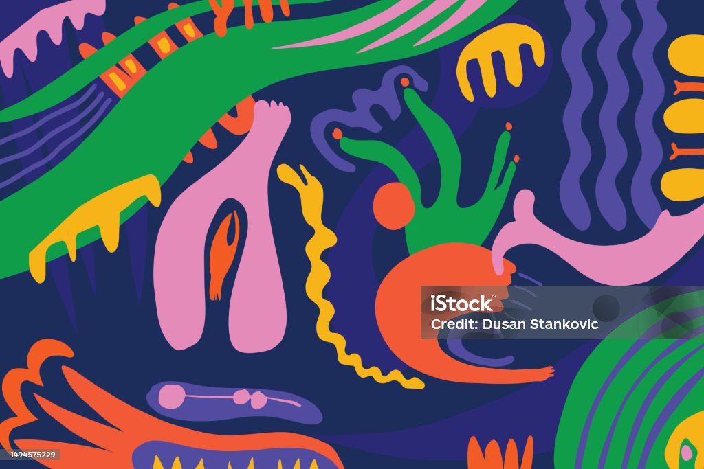 Abstract Organic Pattern Stock Illustration - Download Image Now ...