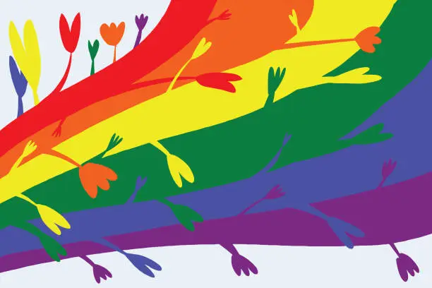 Vector illustration of LGBT pride month