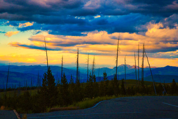 Sunset at Yellowstone National Park
