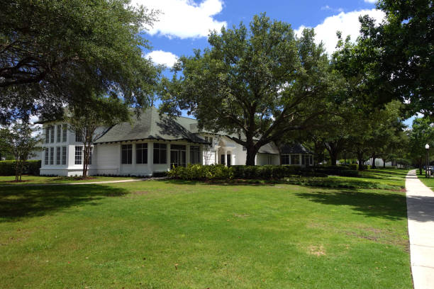 istock Community Clubhouse Surrounded by Park 1494580481
